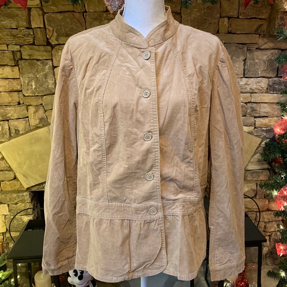 Ana Button up Tan Jacket Size 1X - Picture 2 of 8